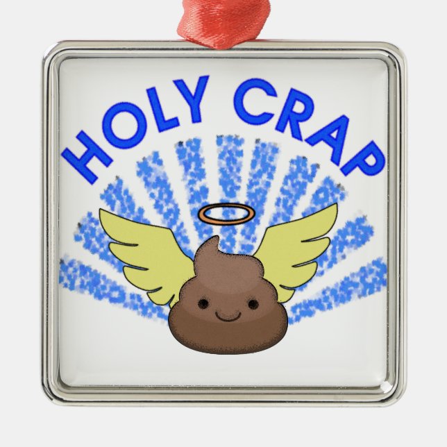 Holy Crap Metal Tree Decoration (Front)