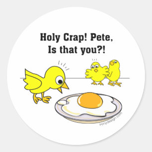 Holy Crap! Pete, is that you? Classic Round Sticker