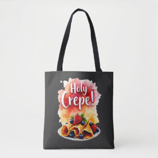 Holy Crepe! - Funny Berry Print Design for Berry  Tote Bag