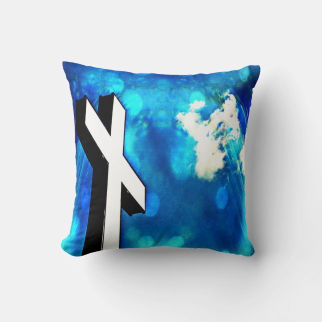Holy Cross Blue Sky Sparkle Cushion (Front)
