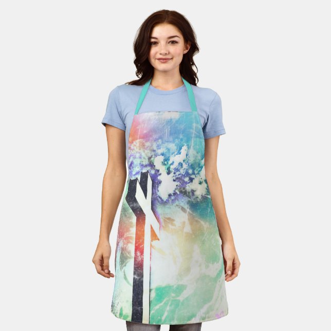 Holy Cross Distressed Grunge Apron (Worn)