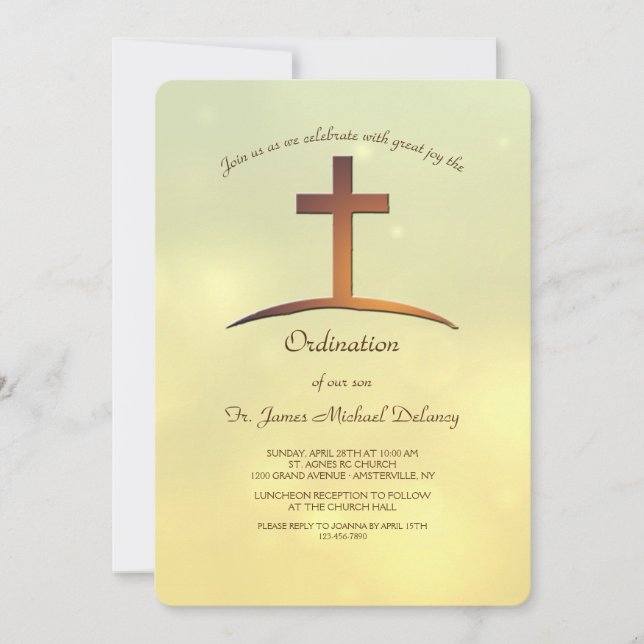 Holy Cross Ordination Invitation (Front)