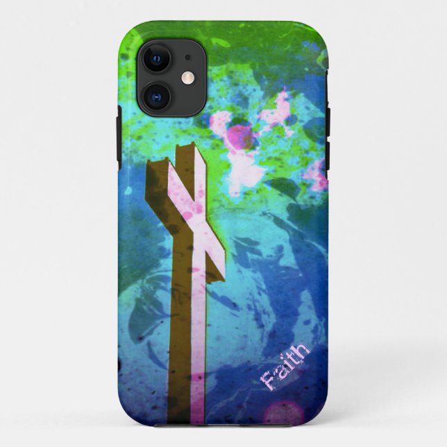 Holy Cross Painted Case-Mate iPhone Case (Back)