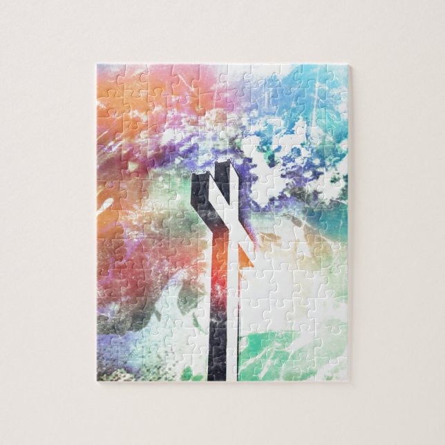 Holy Cross Pastel Distressed Jigsaw Puzzle (Vertical)