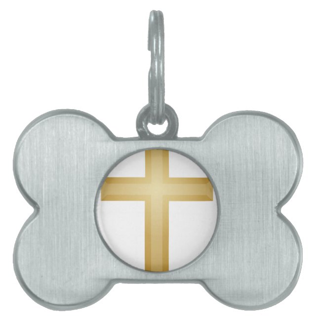 Holy Cross Pet Name Tag (Front)