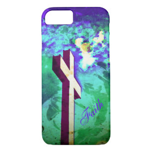 Holy Cross Purple N Green iPhone 7 case
