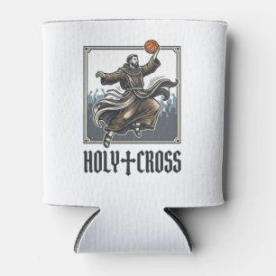 Holy Cross Vintage Basketball Religious Shirt Can Cooler