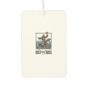 Holy Cross Vintage Basketball Religious Shirt Car Air Freshener
