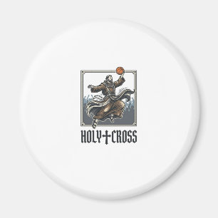Holy Cross Vintage Basketball Religious Shirt Magnet