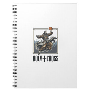 Holy Cross Vintage Basketball Religious Shirt Notebook