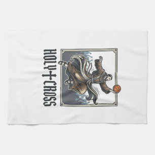 Holy Cross Vintage Basketball Religious Shirt Tea Towel