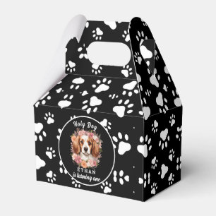 Holy Dog, I'm One   Dog Girl 1st Birthday Favour Box