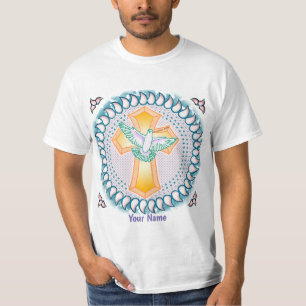 Holy Dove Christian Cross T-Shirt 