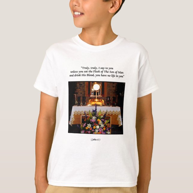 Holy Eucharist Holy Communion T-Shirt (Front)