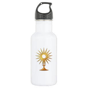 Holy Eucharist in golden Monstrance 532 Ml Water Bottle