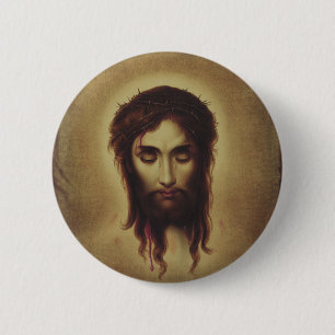 Holy Face of Jesus Christ 6 Cm Round Badge
