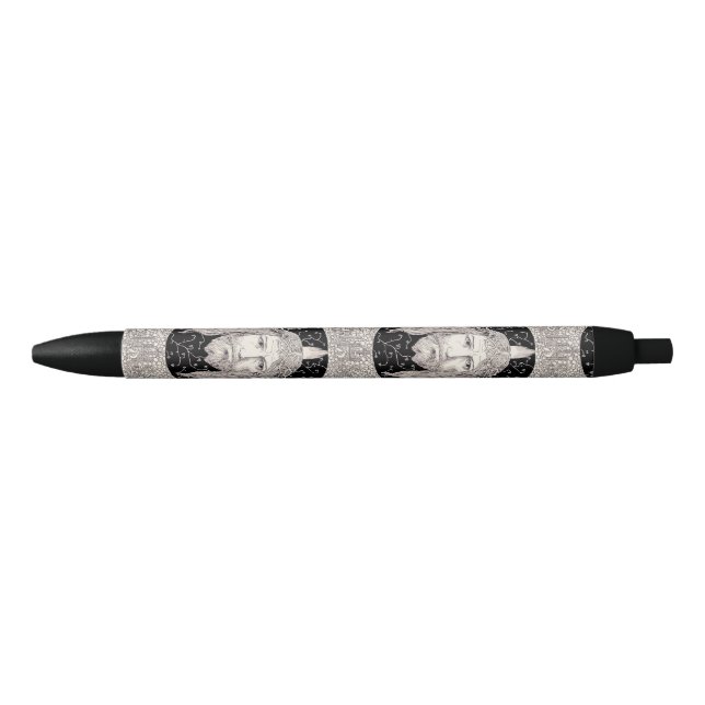 Holy Face of Jesus Christ Black Ink Pen (Front)