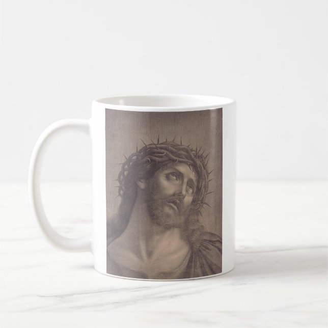 Holy Face of Jesus Christ Coffee Mug (Left)
