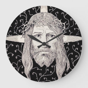 Holy Face of Jesus Christ Large Clock