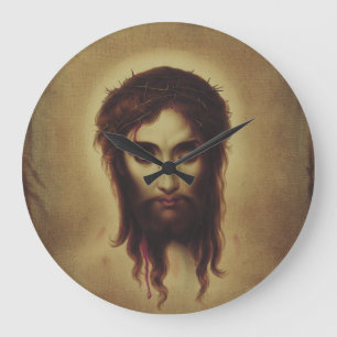 Holy Face of Jesus  Large Clock
