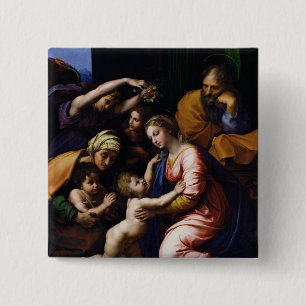 Holy Family , 1518 15 Cm Square Badge