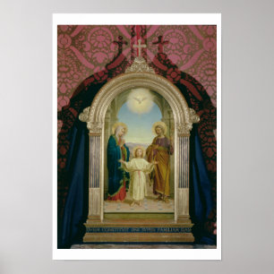 Holy Family, 1898 (tempera on panel) Poster