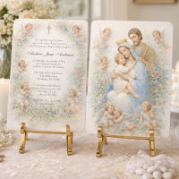 Holy Family Angels Floral Baptism Christening
