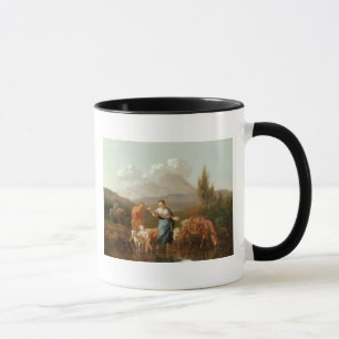 Holy family at a stream mug