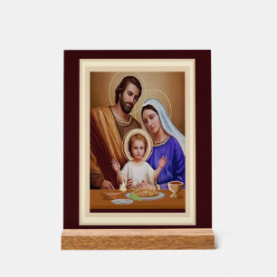 Holy Family Catholic art Acrylic Sign