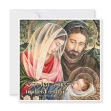 Holy Family Catholic Christmas Card