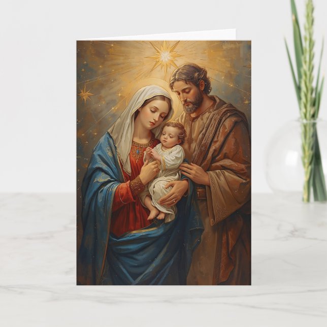Holy Family Christmas Greeting Card (Front)