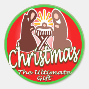 Holy Family Christmas Sticker