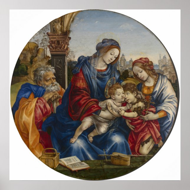 Holy Family - Filippino Lippi - c1490 Poster (Front)