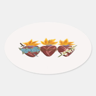 Holy Family Hearts Sticker - 4 pack