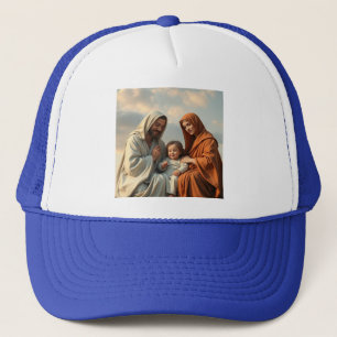 Holy Family, Jesus, Mary and Joseph Trucker Hat