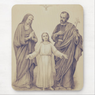 Holy Family Jesus, Virgin Mary and Saint Joseph  Mouse Mat