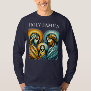Holy Family Long Sleeve Shirt Christmas Theme