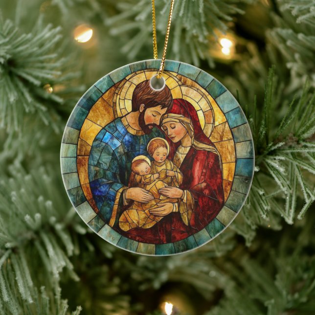 Holy Family Nativity Christmas Ornament (Tree)
