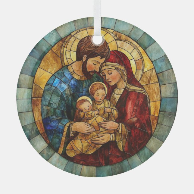 Holy Family Nativity Christmas Ornament (Front)