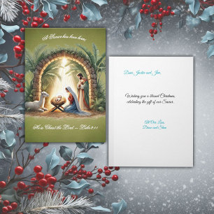 Holy Family Nativity Holiday Card