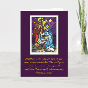 Holy Family Nativity Holiday Card