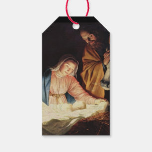 Holy Family Nativity Scene Religious Christmas Gift Tags