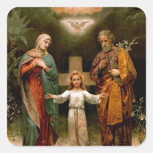 Holy Family Square Sticker