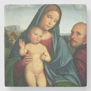 Holy Family Stone Coaster
