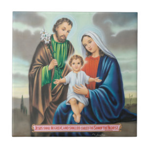 Holy family tile