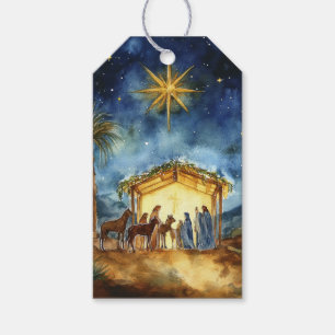 Holy Family with Christmas Star Gift Tags