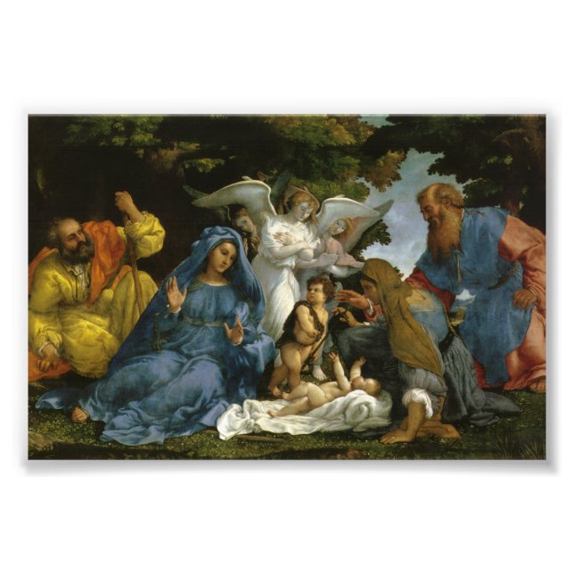 Holy Family with John the Baptist Photo Print (Front)