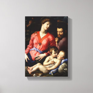 Holy Family with Saint John Agnolo Bronzino 1540 Canvas Print
