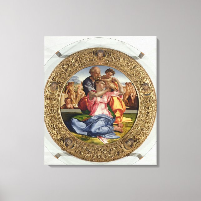 Holy Family with St. John (Doni Tondo), 1504-05 (o Canvas Print (Front)