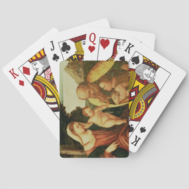 Holy Family with St. John Playing Cards (Back)
